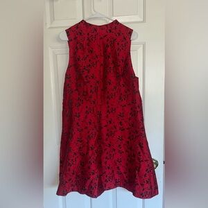 NWT Red Floral Sleeveless Dress